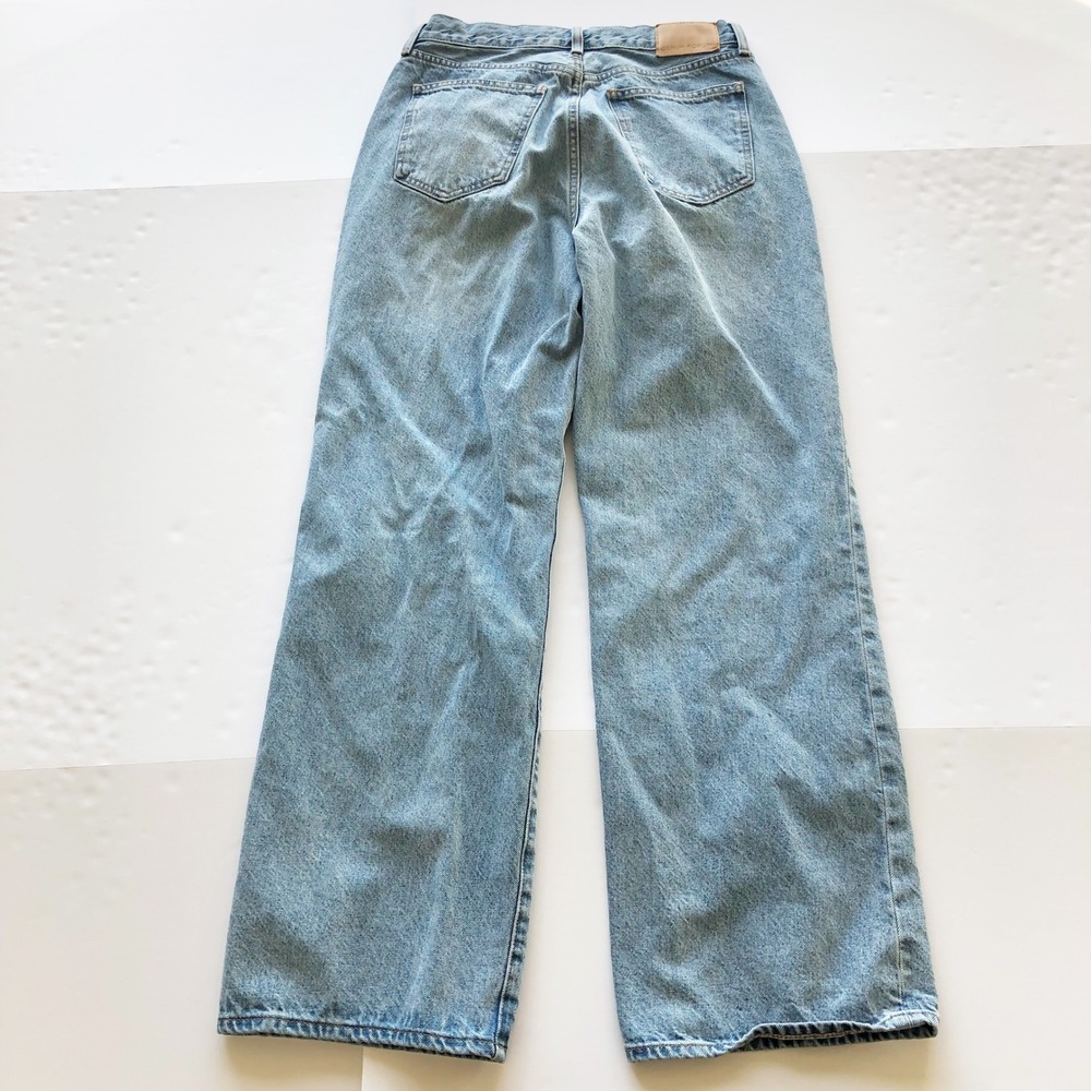 Aritzia Denim Forum Jeans Womens 28 Farrah Hi-Rise Wide Leg Jeans Light Blue - Picture 4 of 11